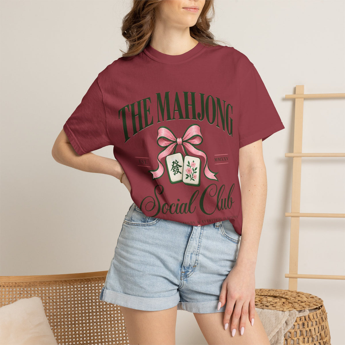 Mahjong Social Club T-Shirt — Vintage Mahjong Tiles Graphic LIMITED