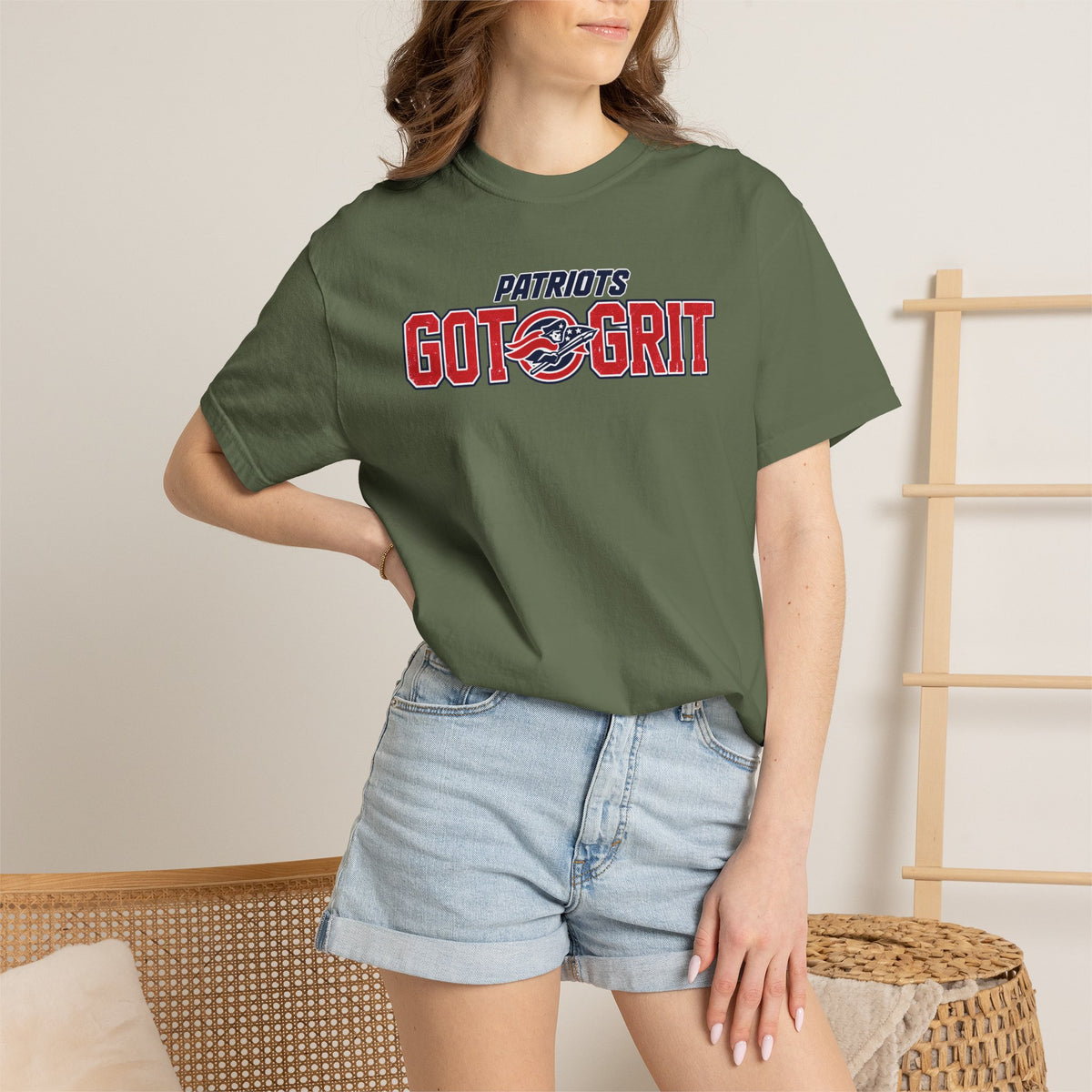 Patriots Got Grit TShirt Grit Acronym Back Graphic