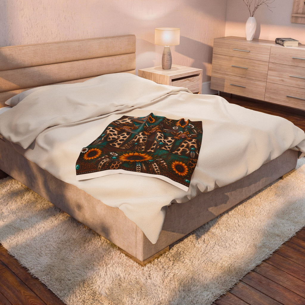 MAMA Highland Cow | Cozy Fleece Blanket