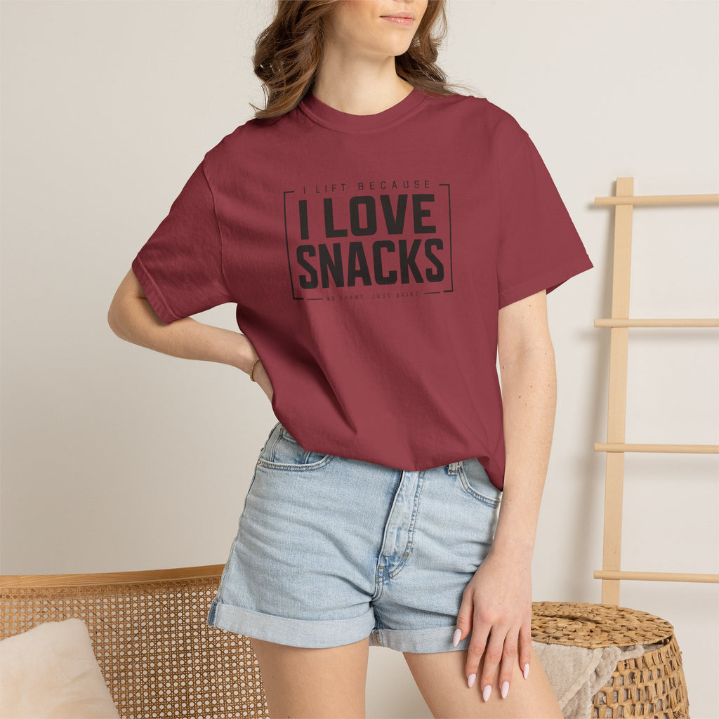 I Lift Because I Love Snacks TShirt