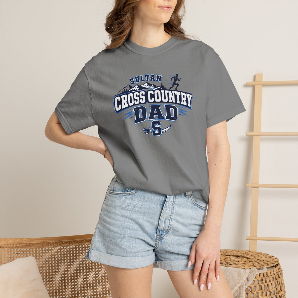 Cross Country Dad TShirt Sultan High School Running Team Tee