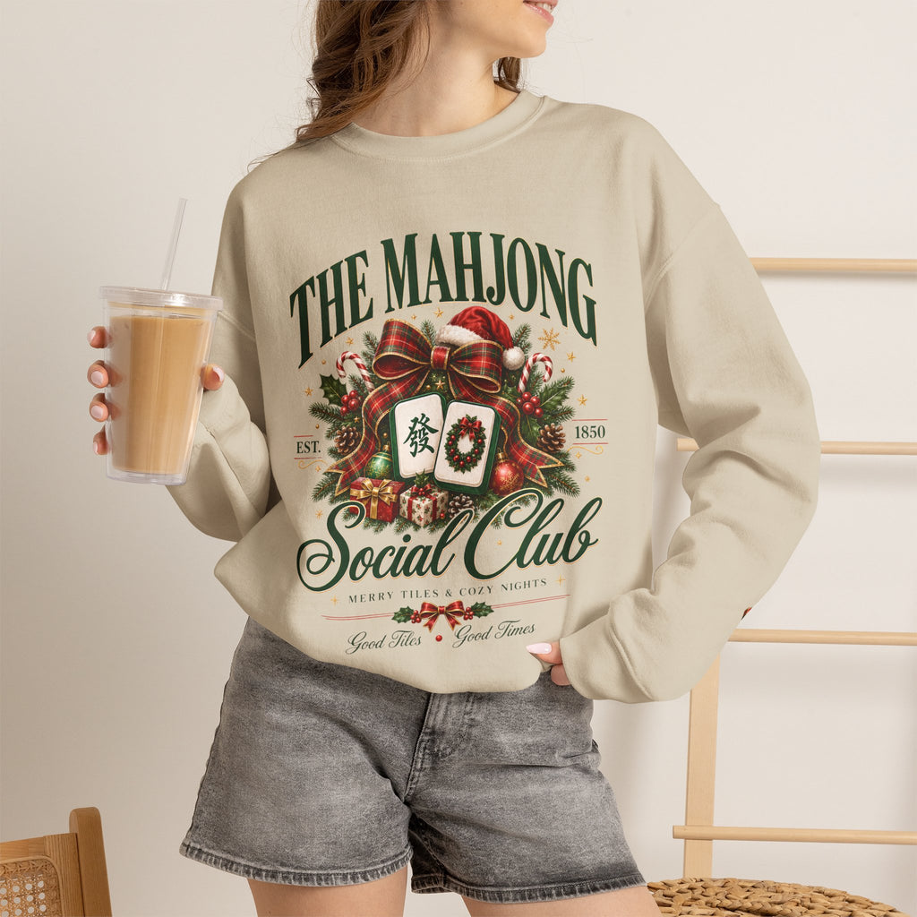 Mahjong Social Club Crewneck - CHRISTMAS