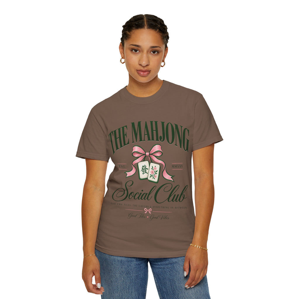 Mahjong Social Club T-Shirt — Vintage Mahjong Tiles Graphic LIMITED