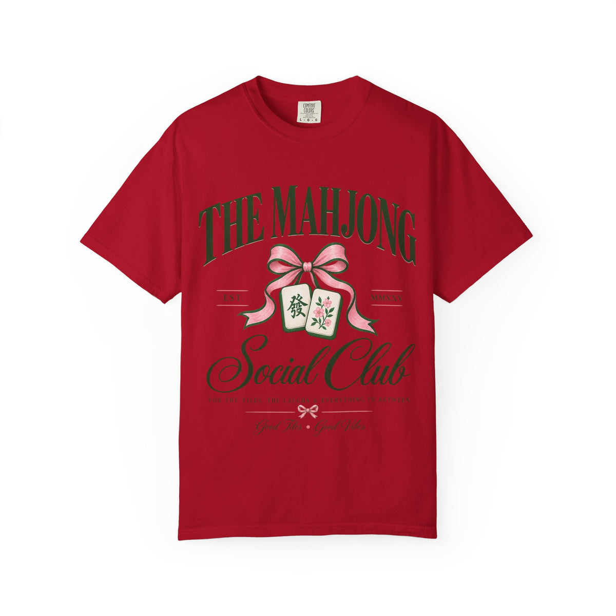 Mahjong Social Club T-Shirt — Vintage Mahjong Tiles Graphic LIMITED