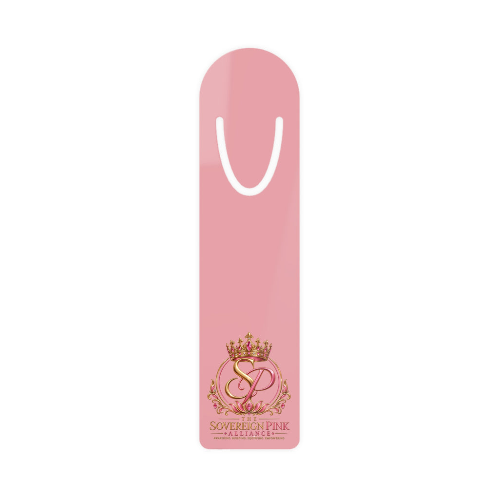 Sovereign Pink Crown Bookmark Metal