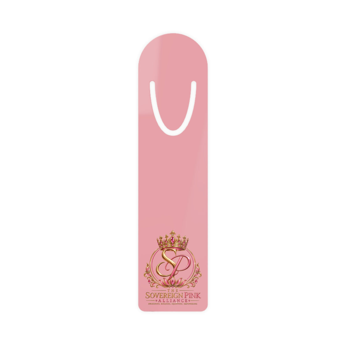 Sovereign Pink Crown Bookmark Metal