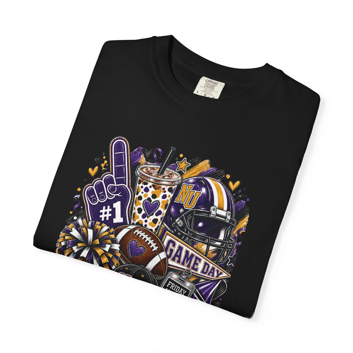 Game Day Football NU Tiger Fan Tee