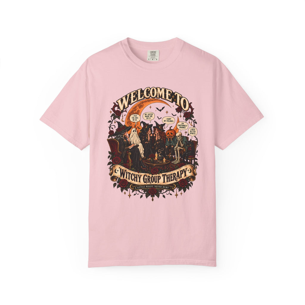 Witchy Group Therapy T-Shirt — "Welcome to Witchy Group Therapy" Retro Halloween Tee