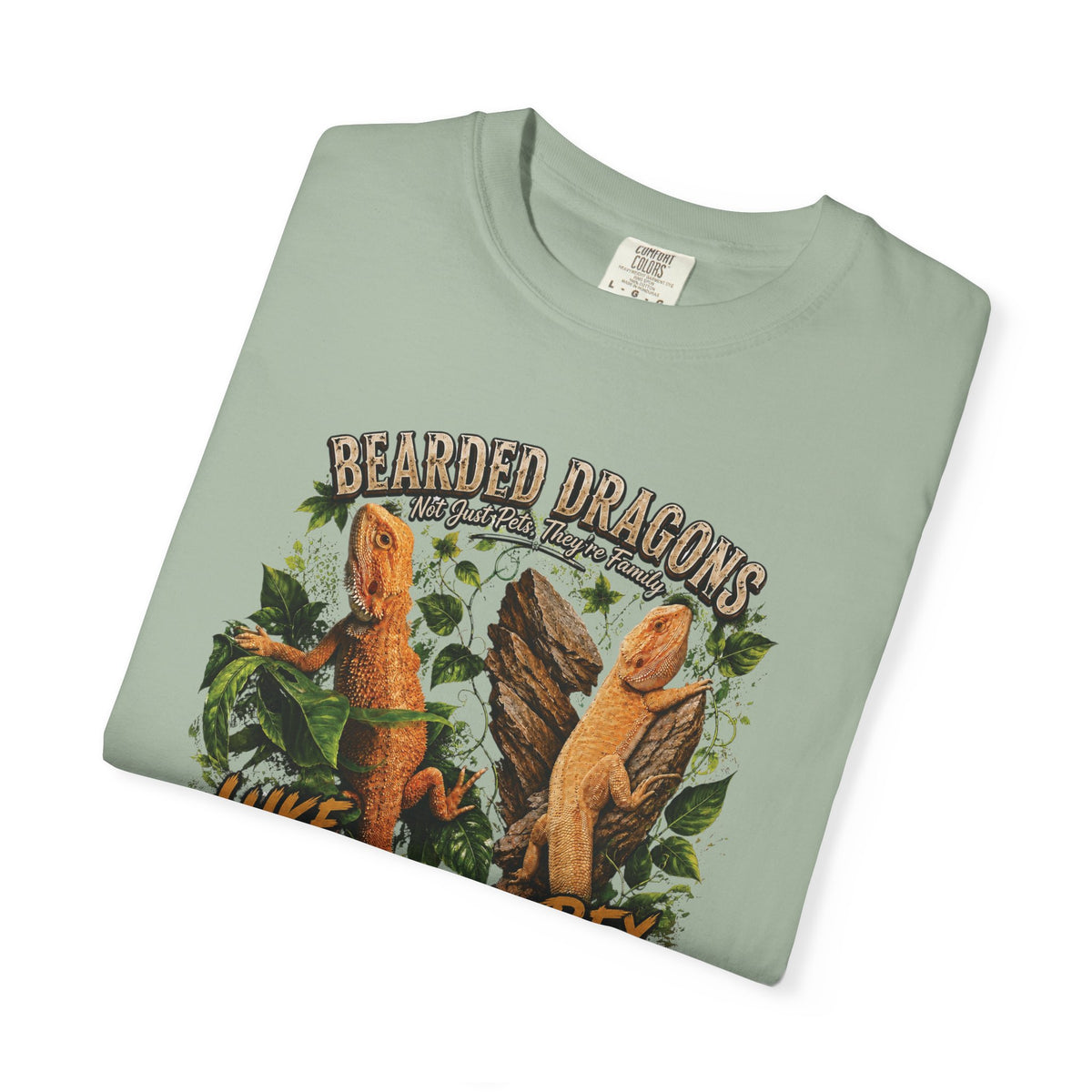 Bearded Dragons Illustration TShirt Luke Rex Reptile Lover Tee