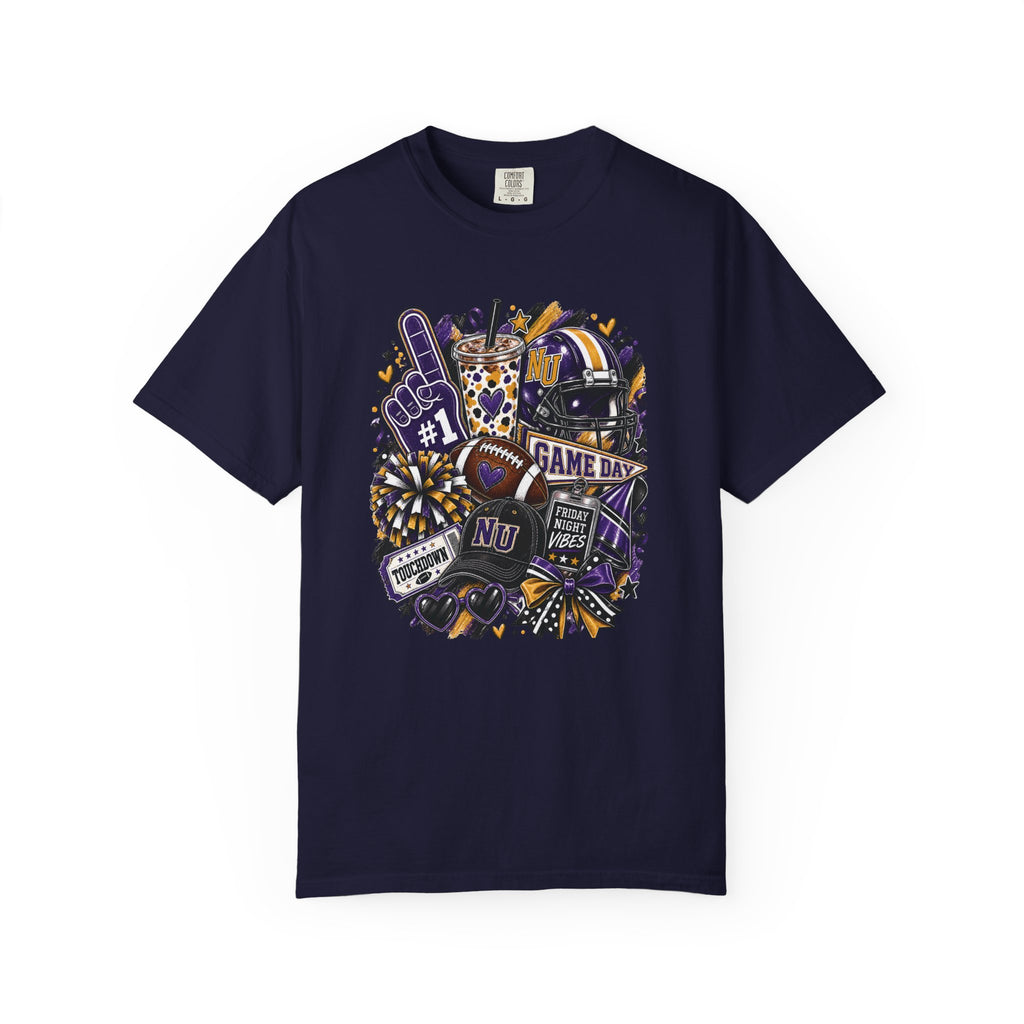 Game Day Football NU Tiger Fan Tee