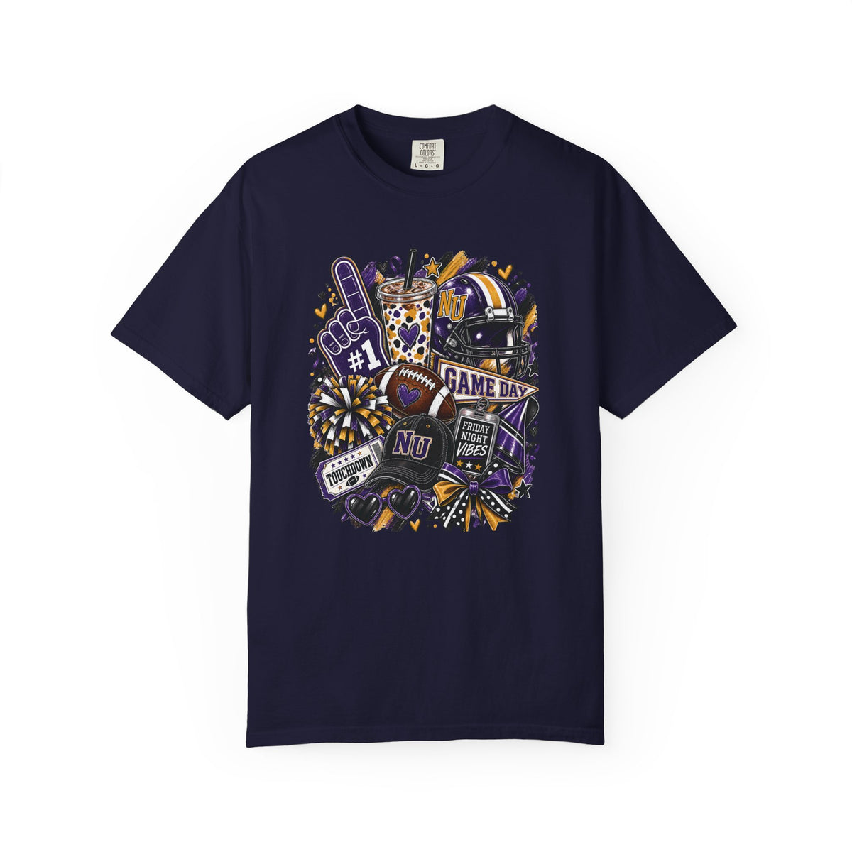 Game Day Football NU Tiger Fan Tee