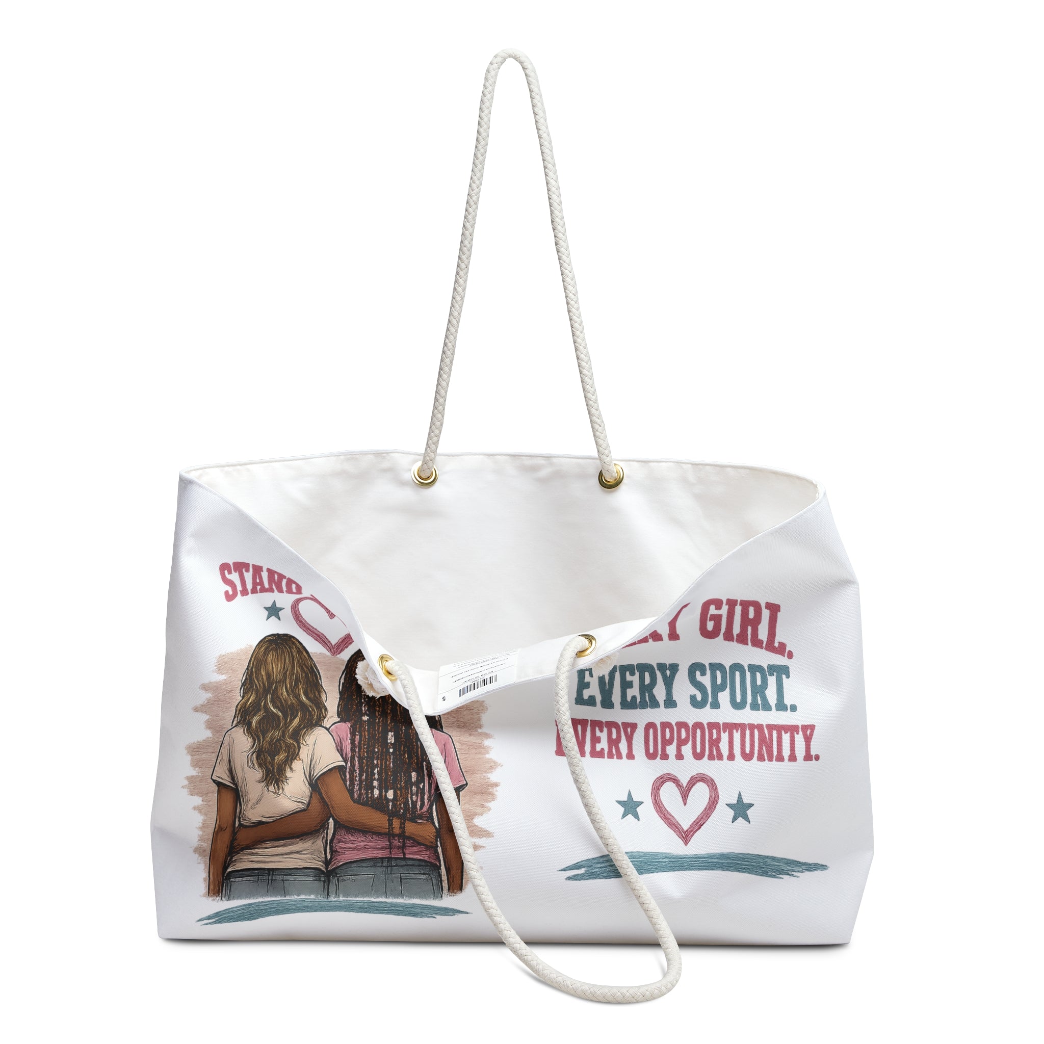 Stand Together Weekender Bag — Every Girl. Every Sport. Every Opportunity Tote