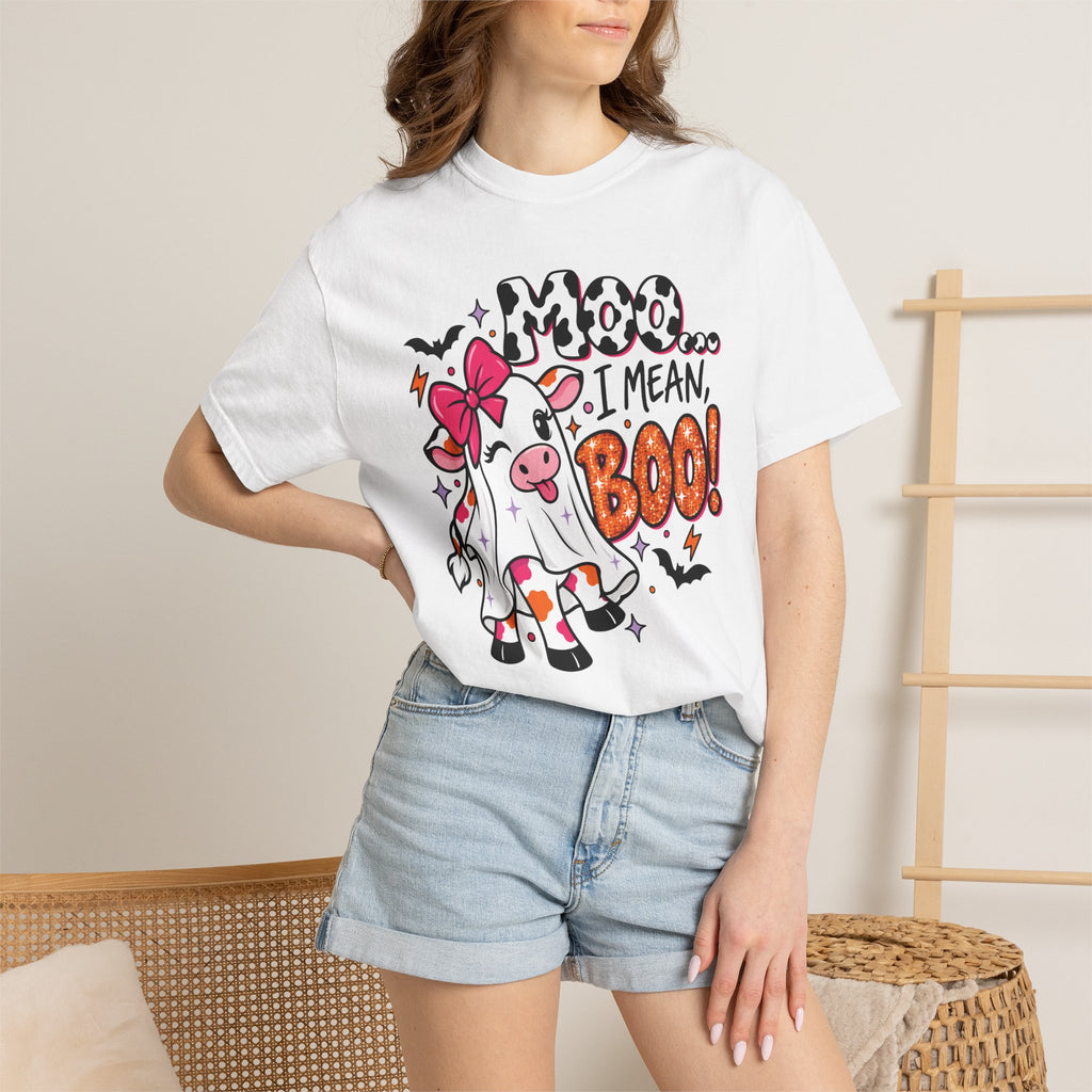 Halloween Cow Cute Spooky Graphic Tee