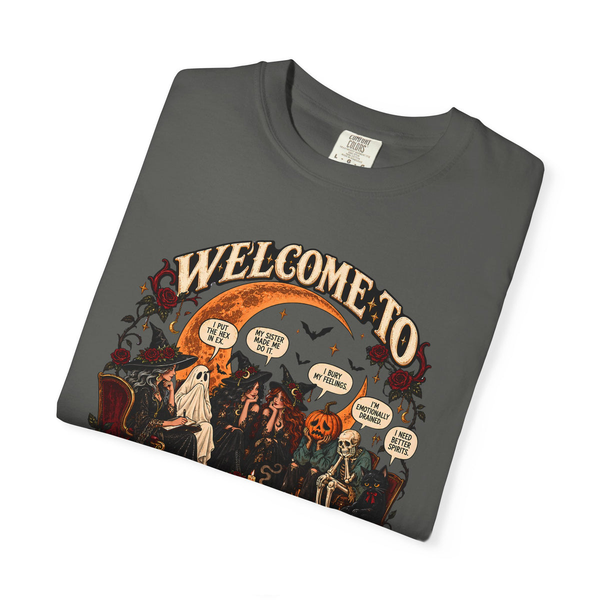 Witchy Group Therapy T-Shirt — "Welcome to Witchy Group Therapy" Retro Halloween Tee
