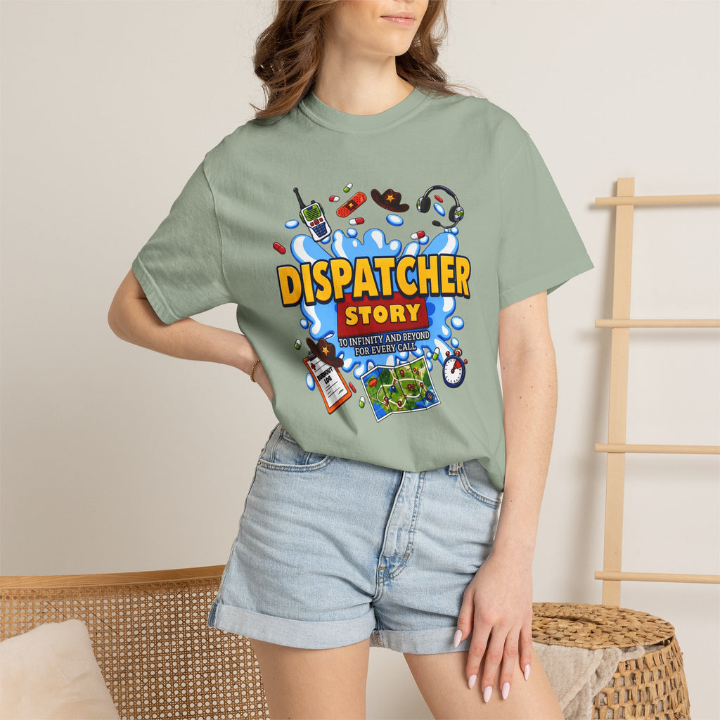 Dispatcher Story TShirt 911 Dispatcher Rescue Radio Call Center Tee