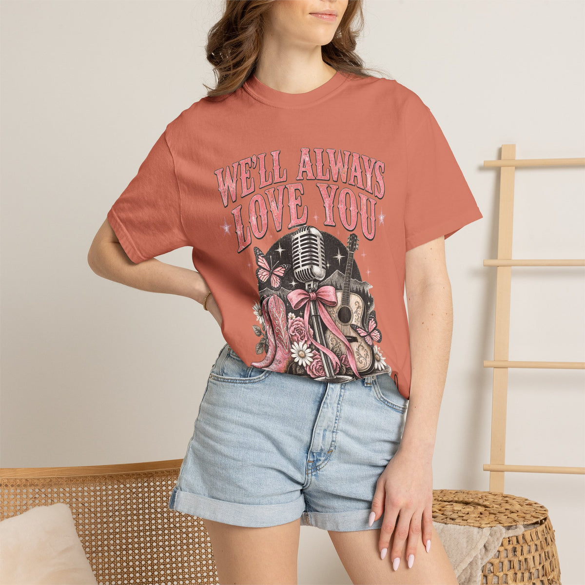We'll Always Love You Country Girl T-Shirt Memorial Dolly