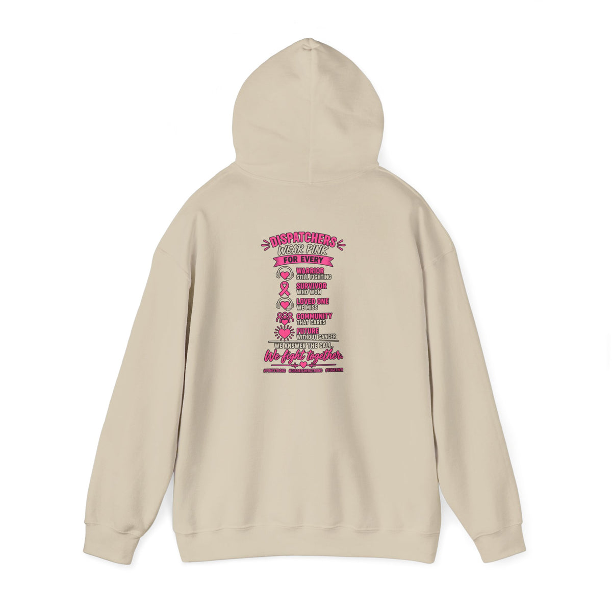 Breast Cancer Support 911 Dispatcher Hoodie