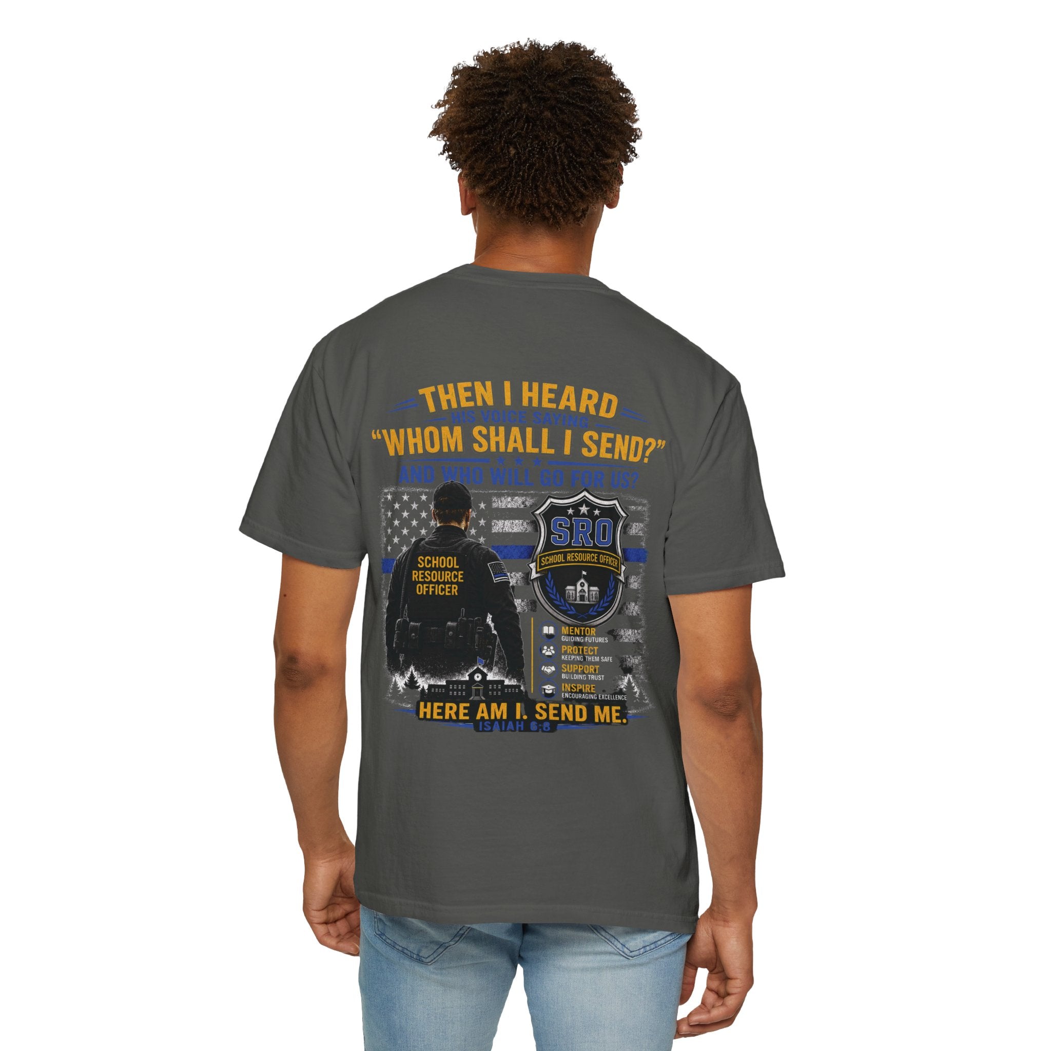SPOUSE School Resource Officer Tribute T-Shirt — "Mentor etc"
