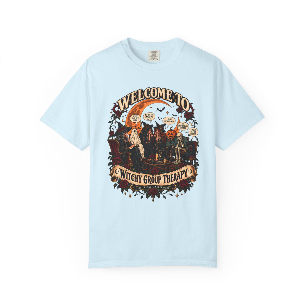 Witchy Group Therapy T-Shirt — "Welcome to Witchy Group Therapy" Retro Halloween Tee