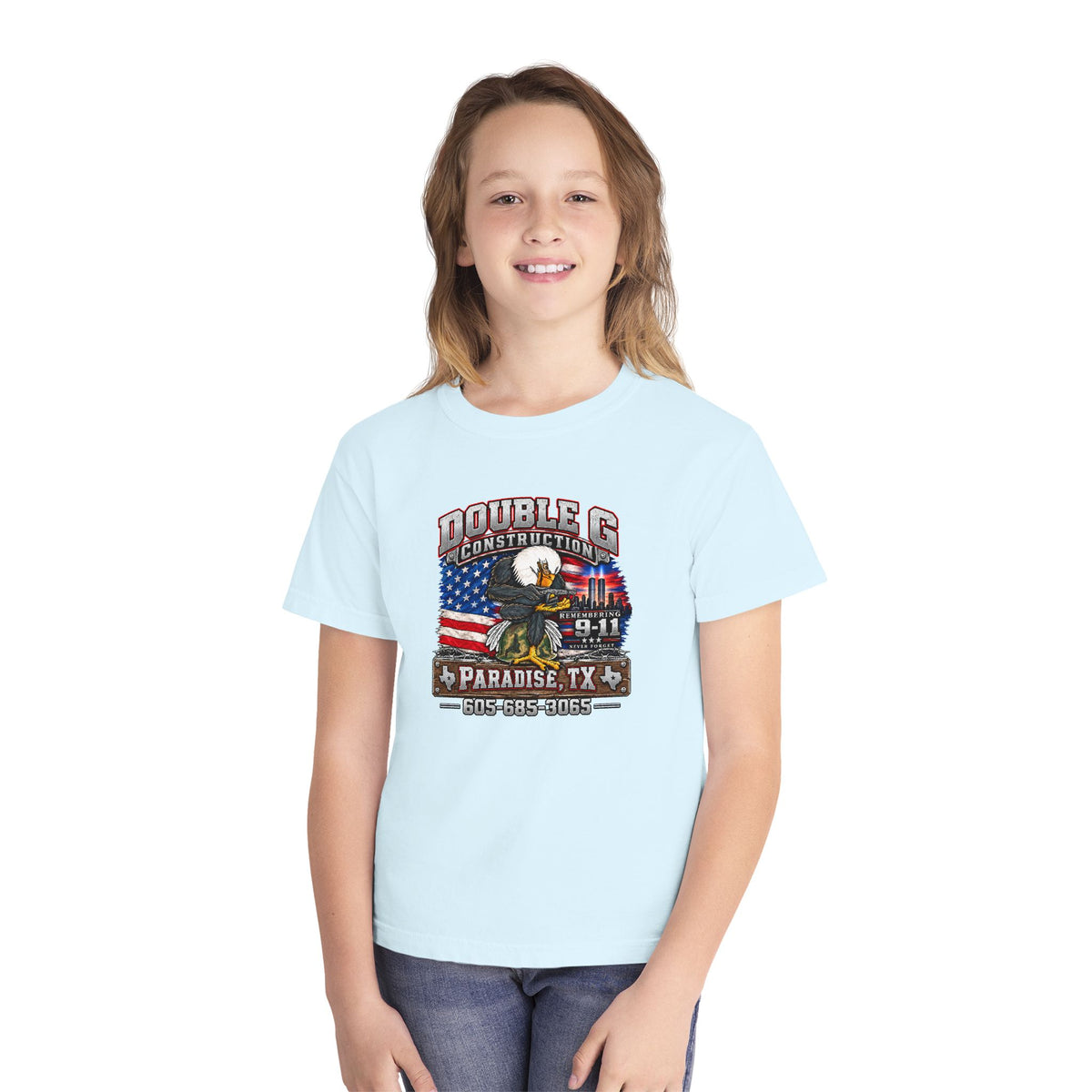 Double G Construction 9 11 Tribute Youth Tee