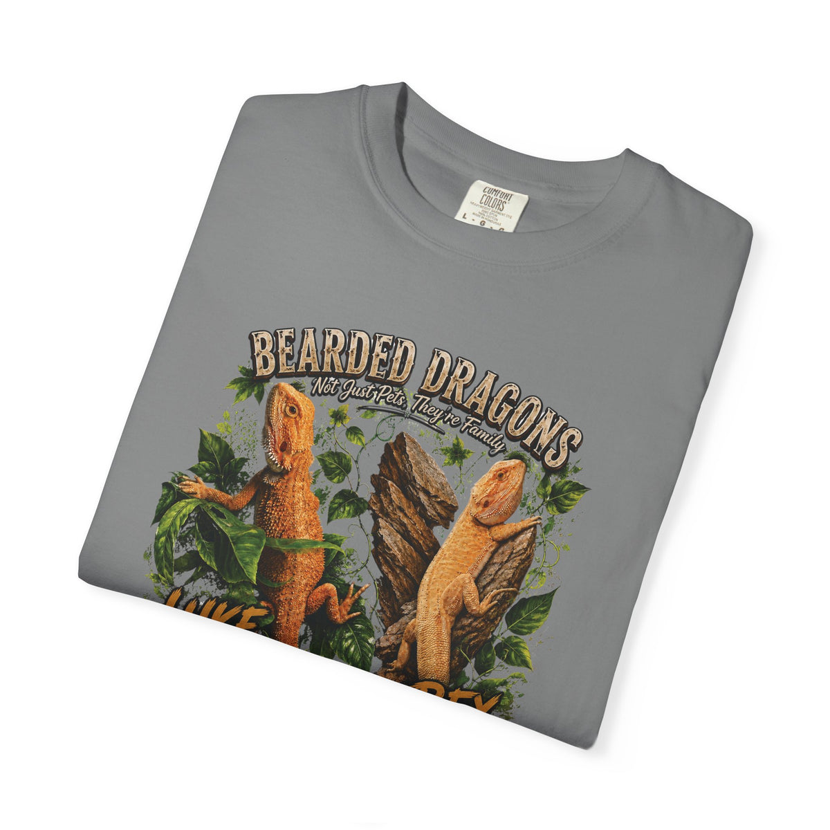 Bearded Dragons Illustration TShirt Luke Rex Reptile Lover Tee