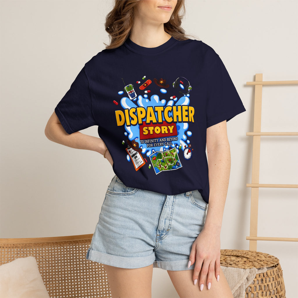 Dispatcher Story TShirt 911 Dispatcher Rescue Radio Call Center Tee