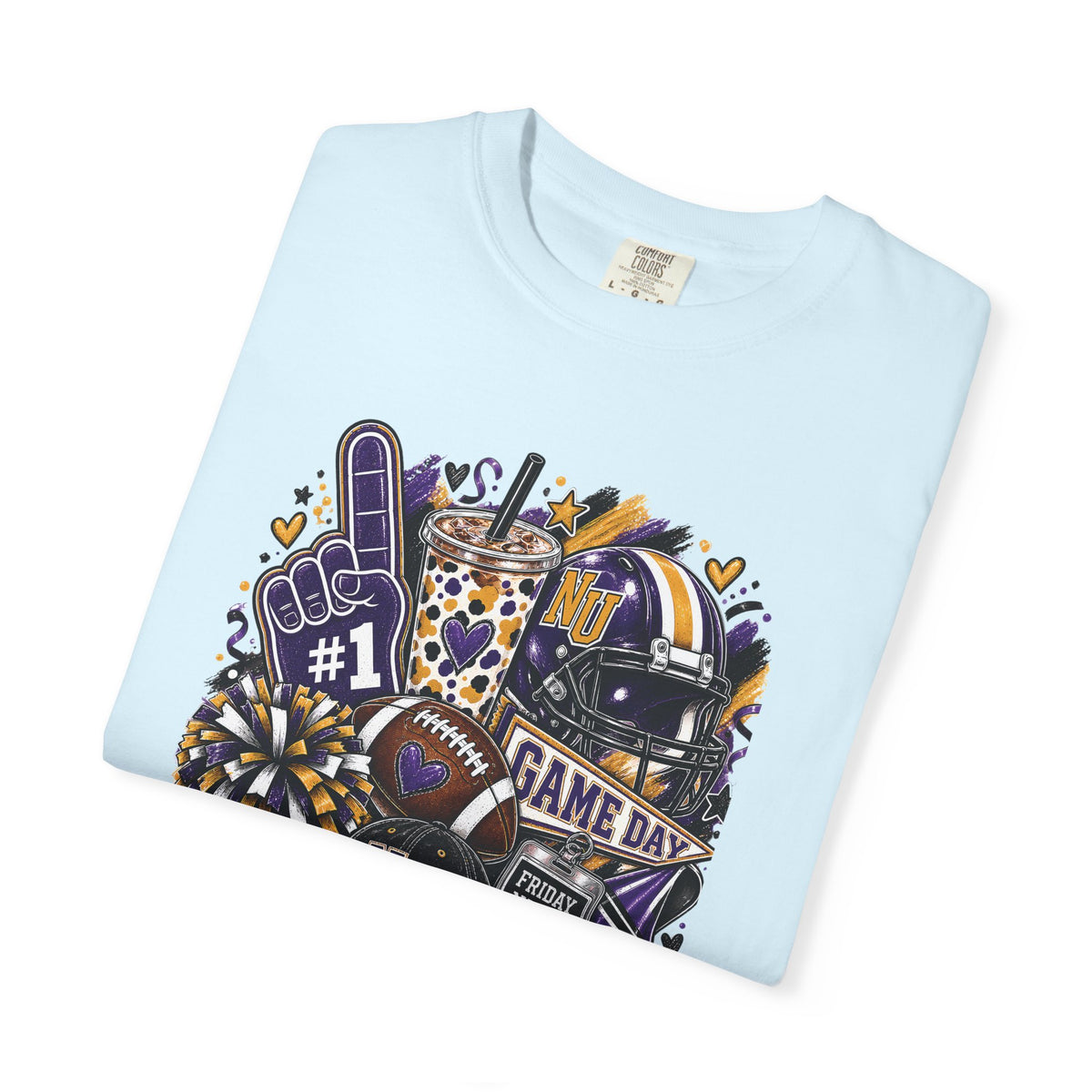 Game Day Football NU Tiger Fan Tee
