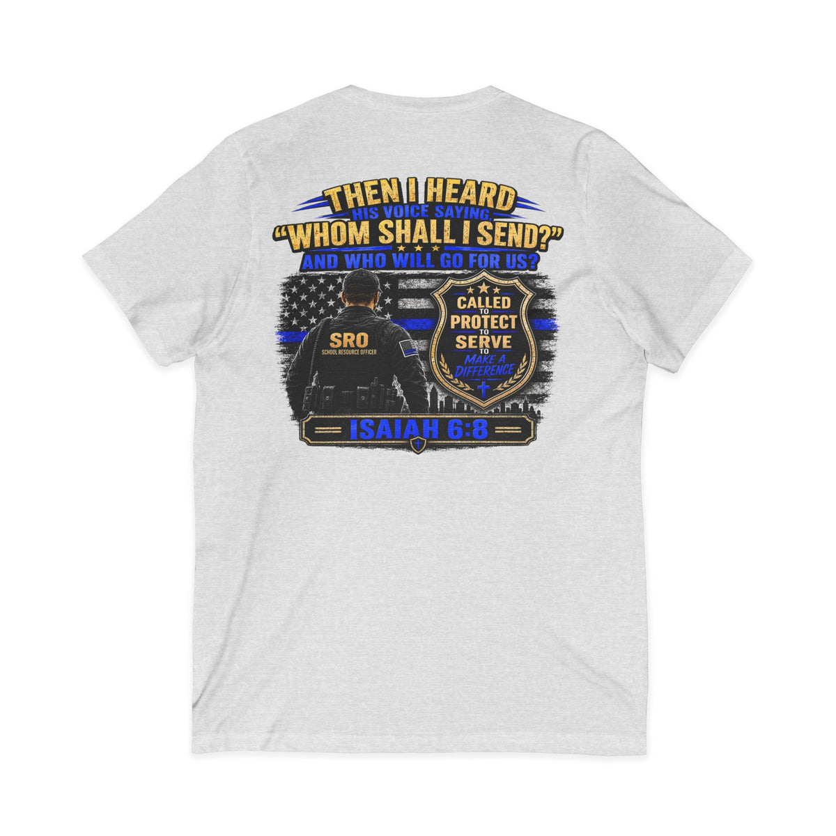 SPOUSE SRO V-Neck Tee — "Called to Protect"