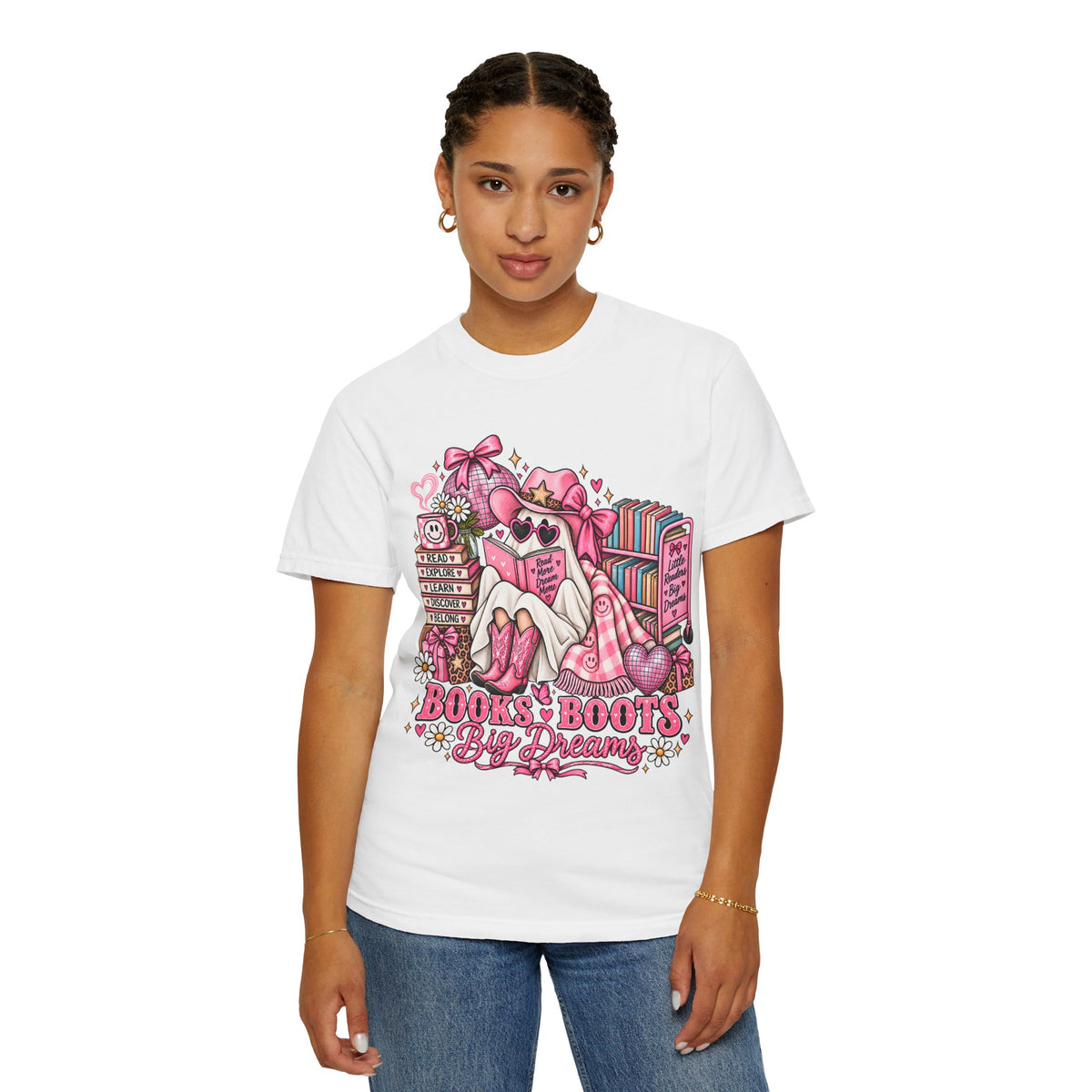 Books & Boots Cozy Reading T-Shirt