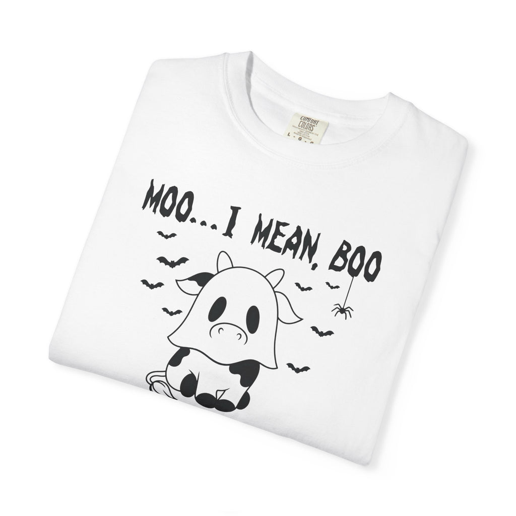 Moo... I Mean Boo Cow Halloween T-Shirt