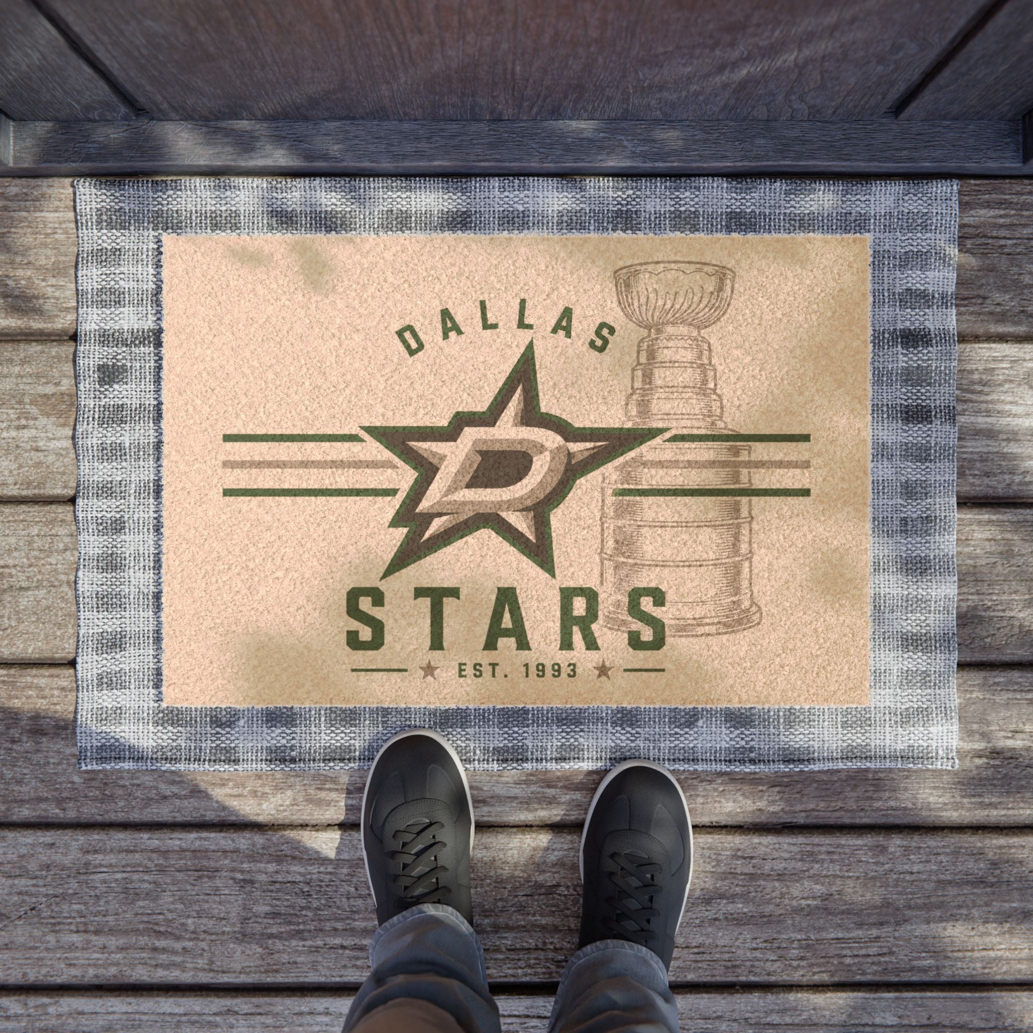 Dallas Star Doormat — NHL Team Welcome Mat