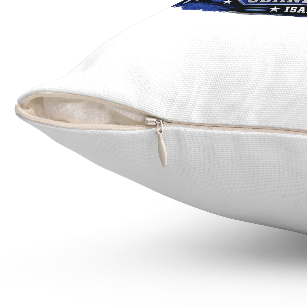SRO Tribute Pillow — “Here Am I, Send Me” Blue School Resource Officer Throw Pillow