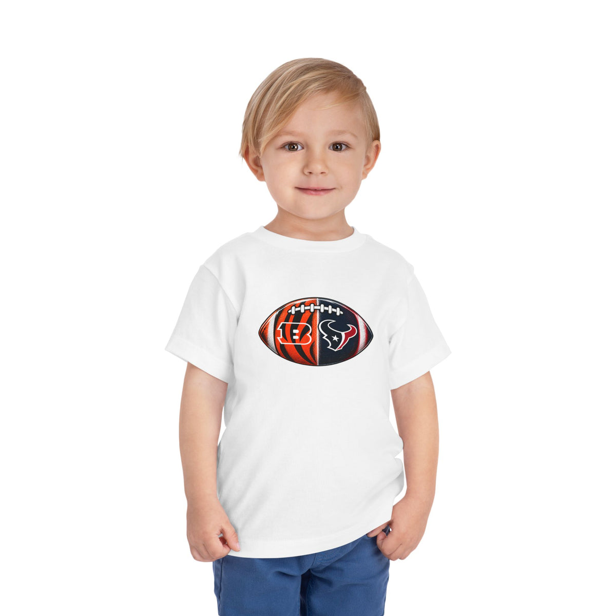 Toddler Split Team Football Tee