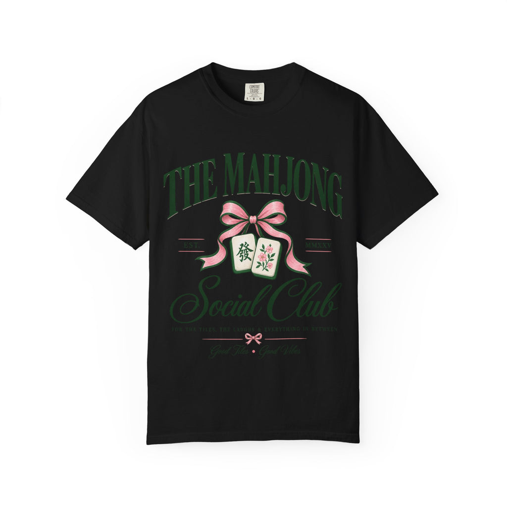 Mahjong Social Club T-Shirt — Vintage Mahjong Tiles Graphic LIMITED