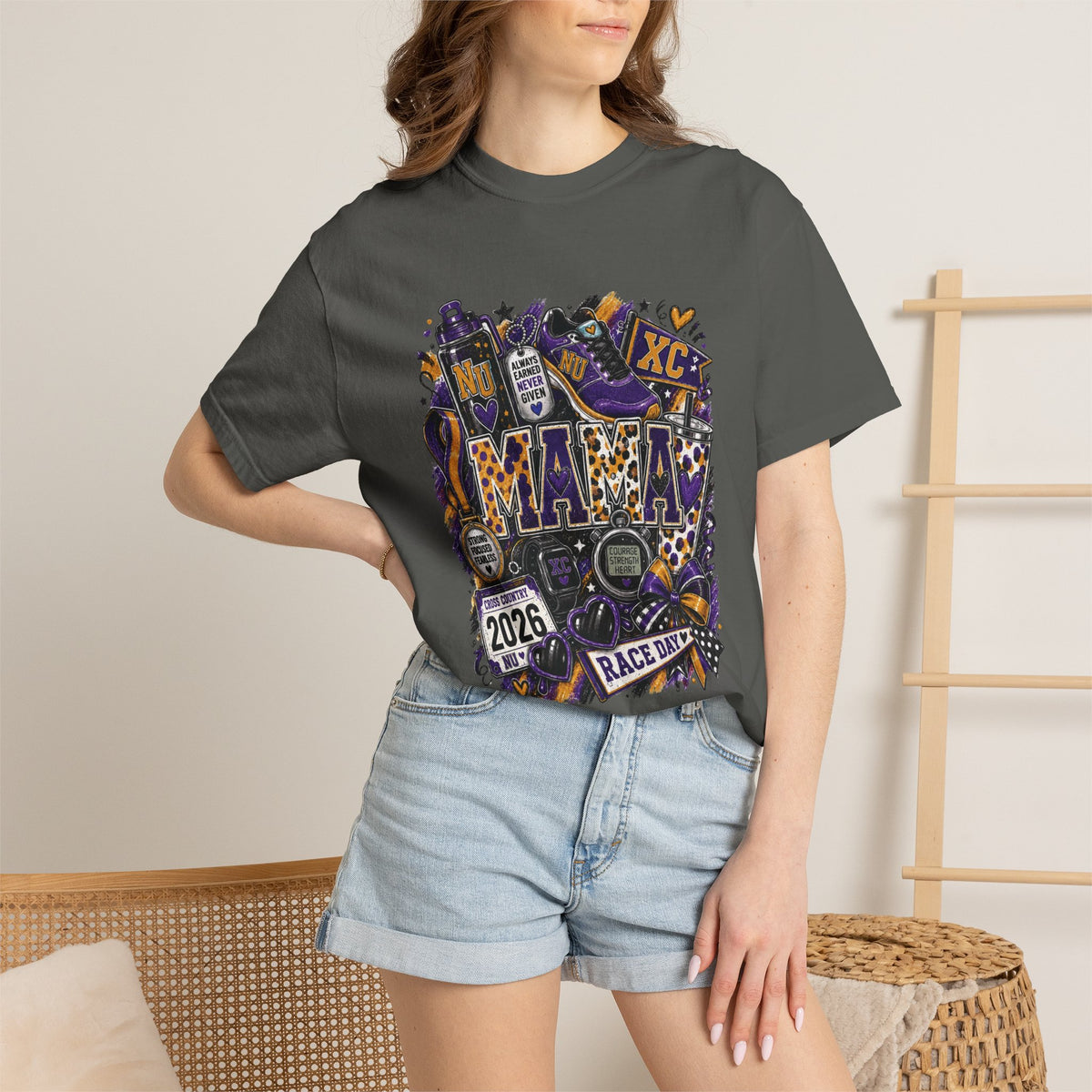 XC Mama Race Day TShirt 2026 Cross Country Mom Support Tee