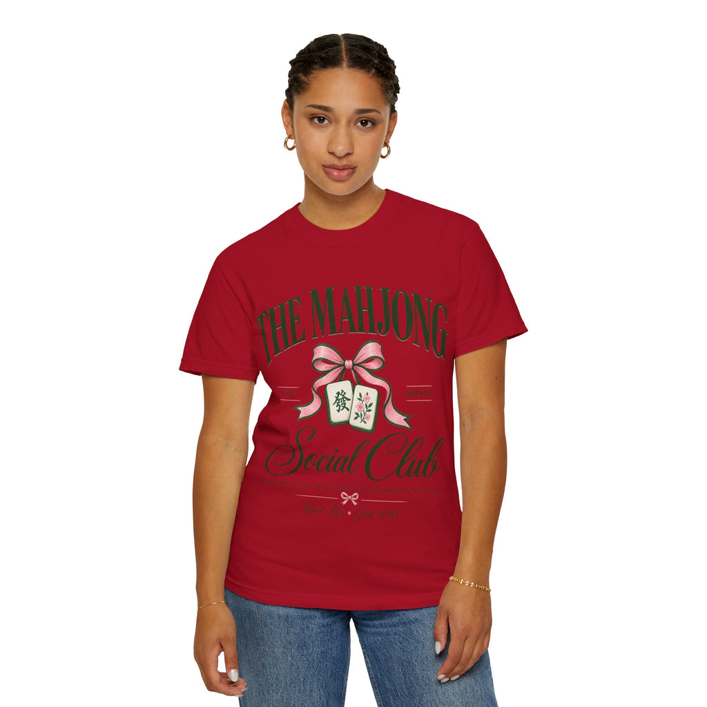 Mahjong Social Club T-Shirt — Vintage Mahjong Tiles Graphic LIMITED