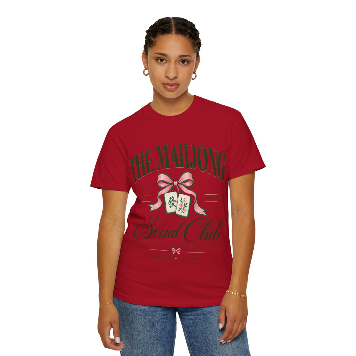 Mahjong Social Club T-Shirt — Vintage Mahjong Tiles Graphic LIMITED