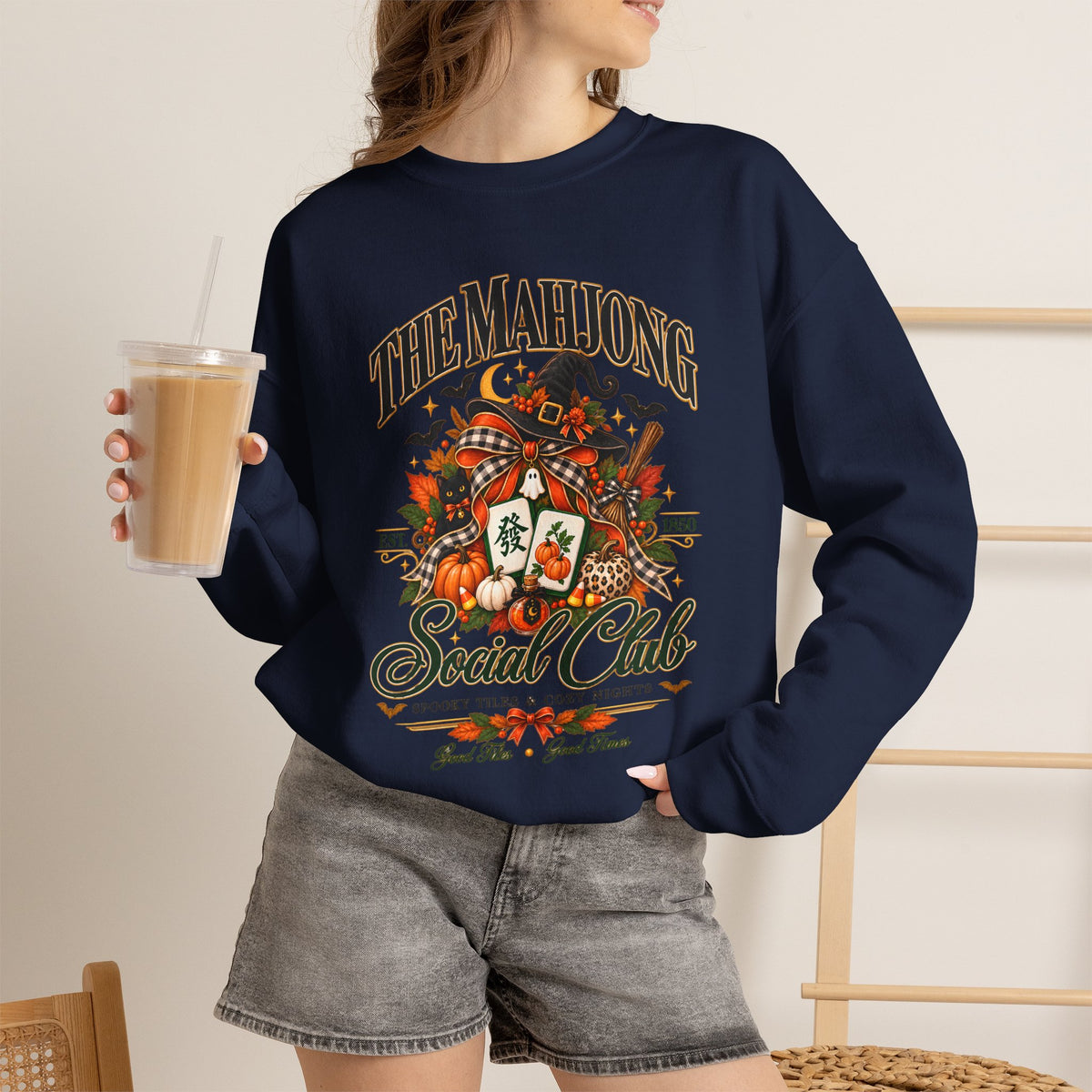 Mahjong Social Club Crewneck - FALL