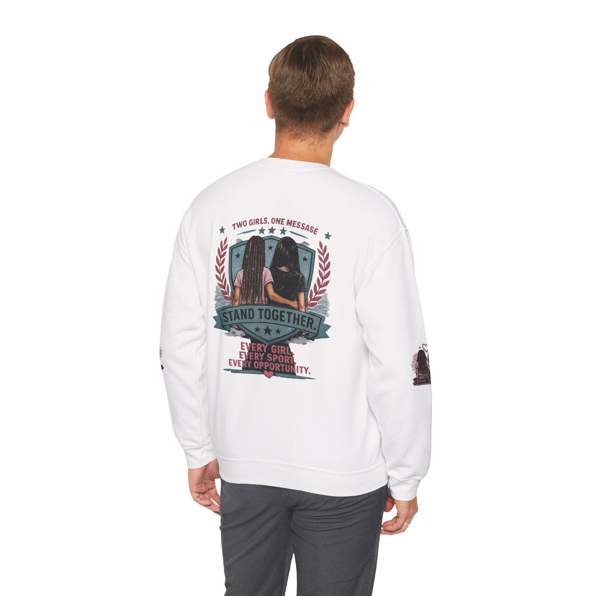 Stand Together™ Unisex Crewneck Sweatshirt | Every Girl. Every Sport. Every Opportunity.
