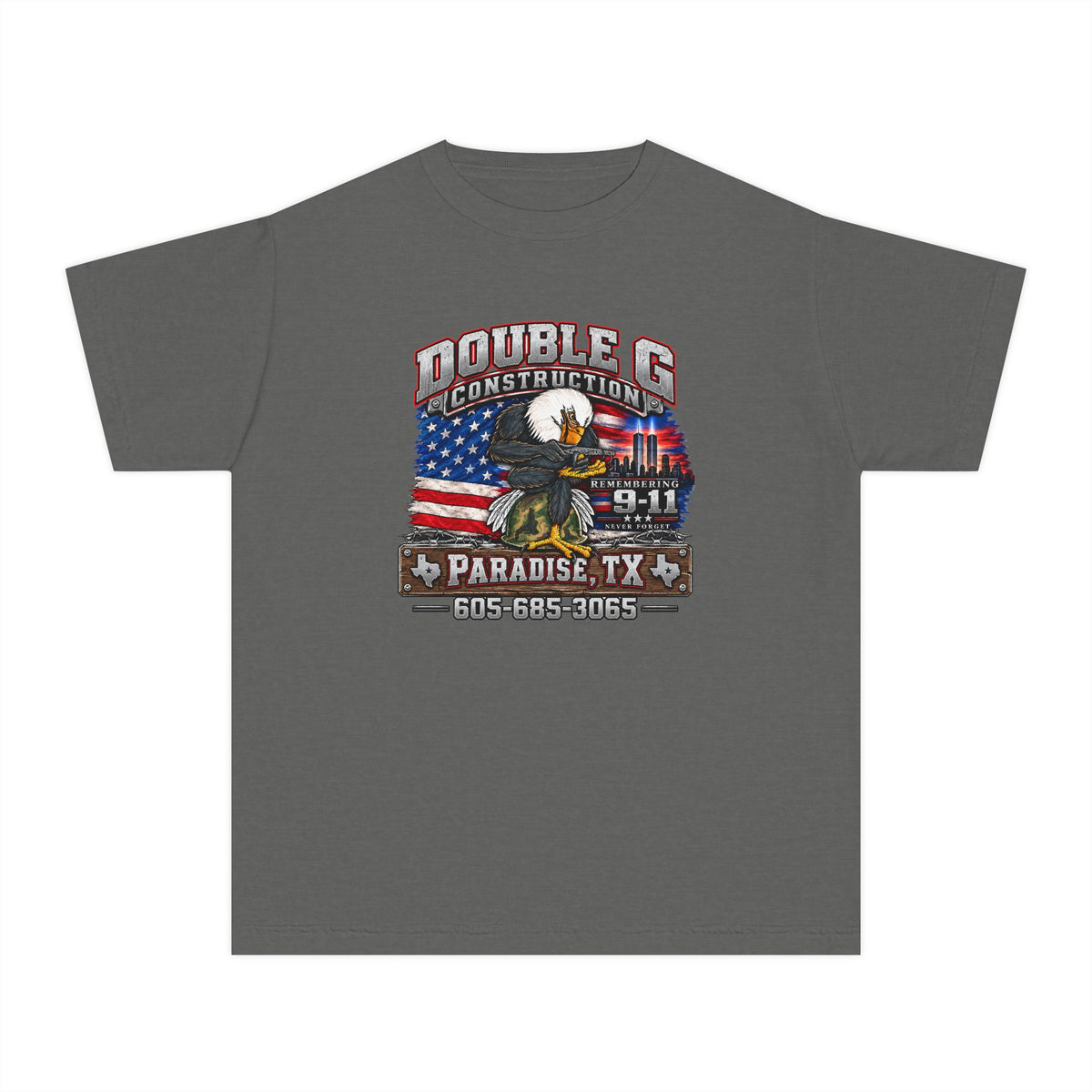 Double G Construction 9 11 Tribute Youth Tee