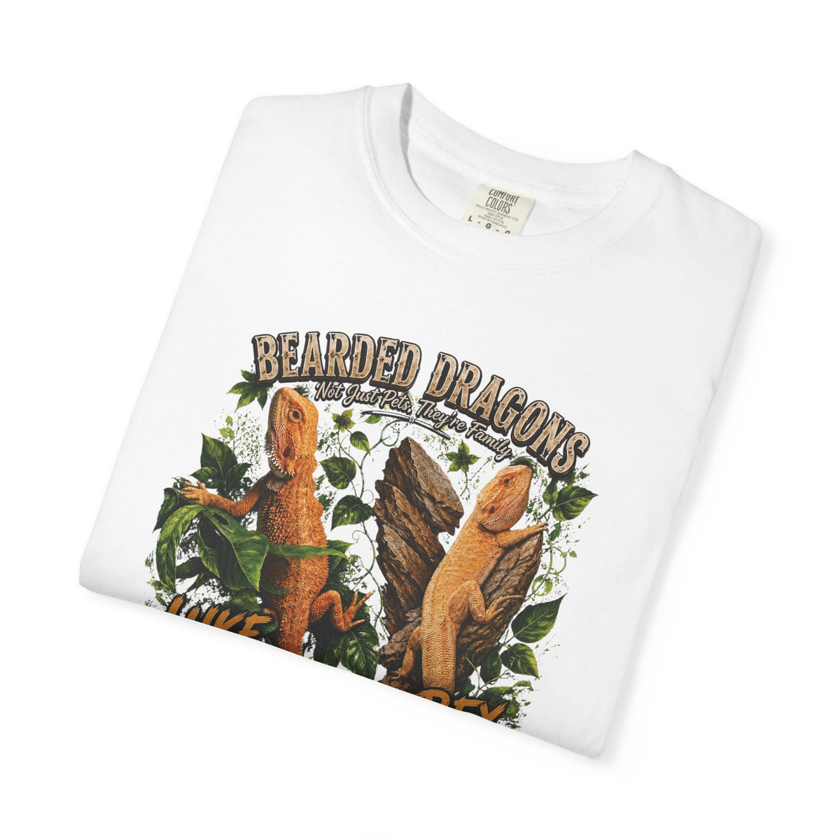 Bearded Dragons Illustration TShirt Luke Rex Reptile Lover Tee