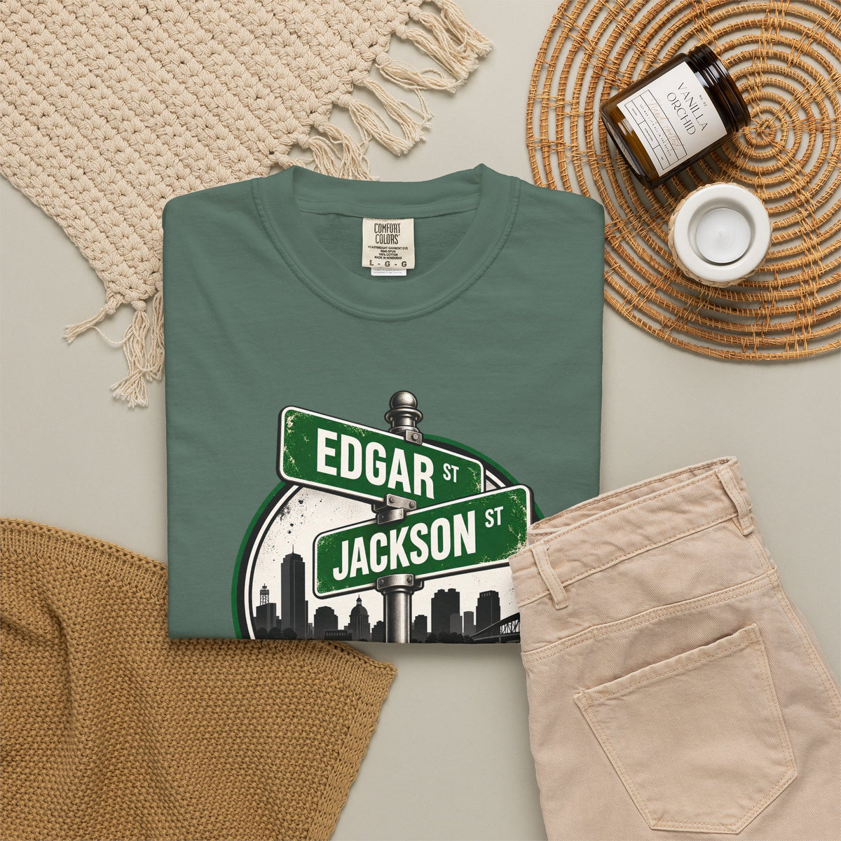 FaithCity Edgar Jackson Street Sign Skyline Tee