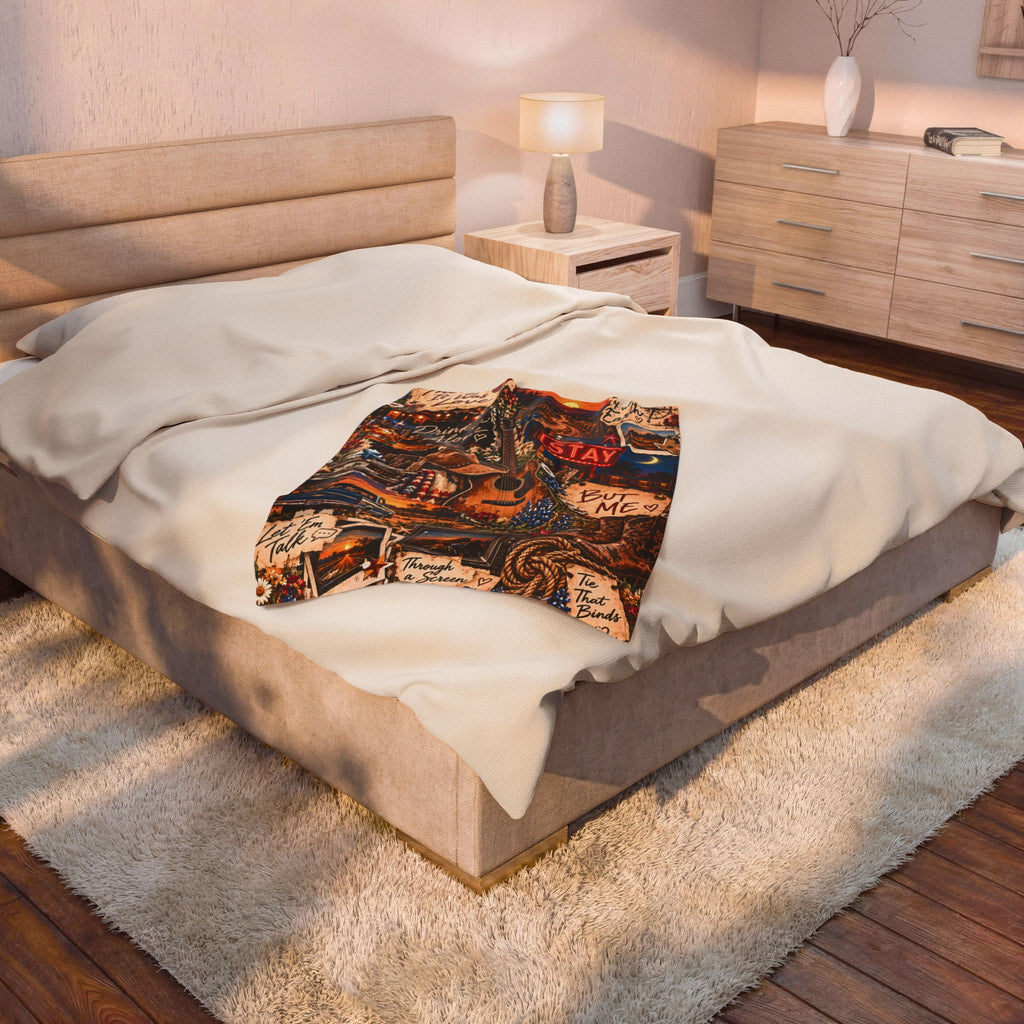 Rustic Country Collage Throw