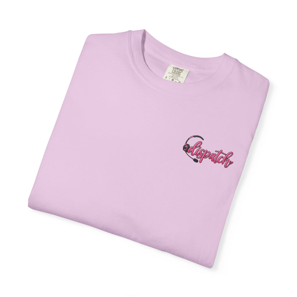 911 Dispatch Pink Ribbon T‑Shirt — Breast Cancer Awareness Dispatcher Tee
