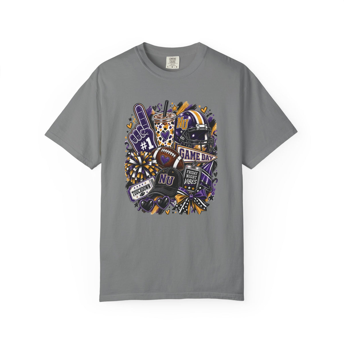 Game Day Football NU Tiger Fan Tee