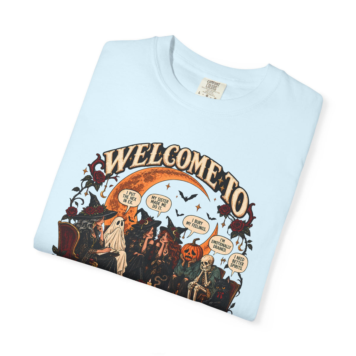Witchy Group Therapy T-Shirt — "Welcome to Witchy Group Therapy" Retro Halloween Tee
