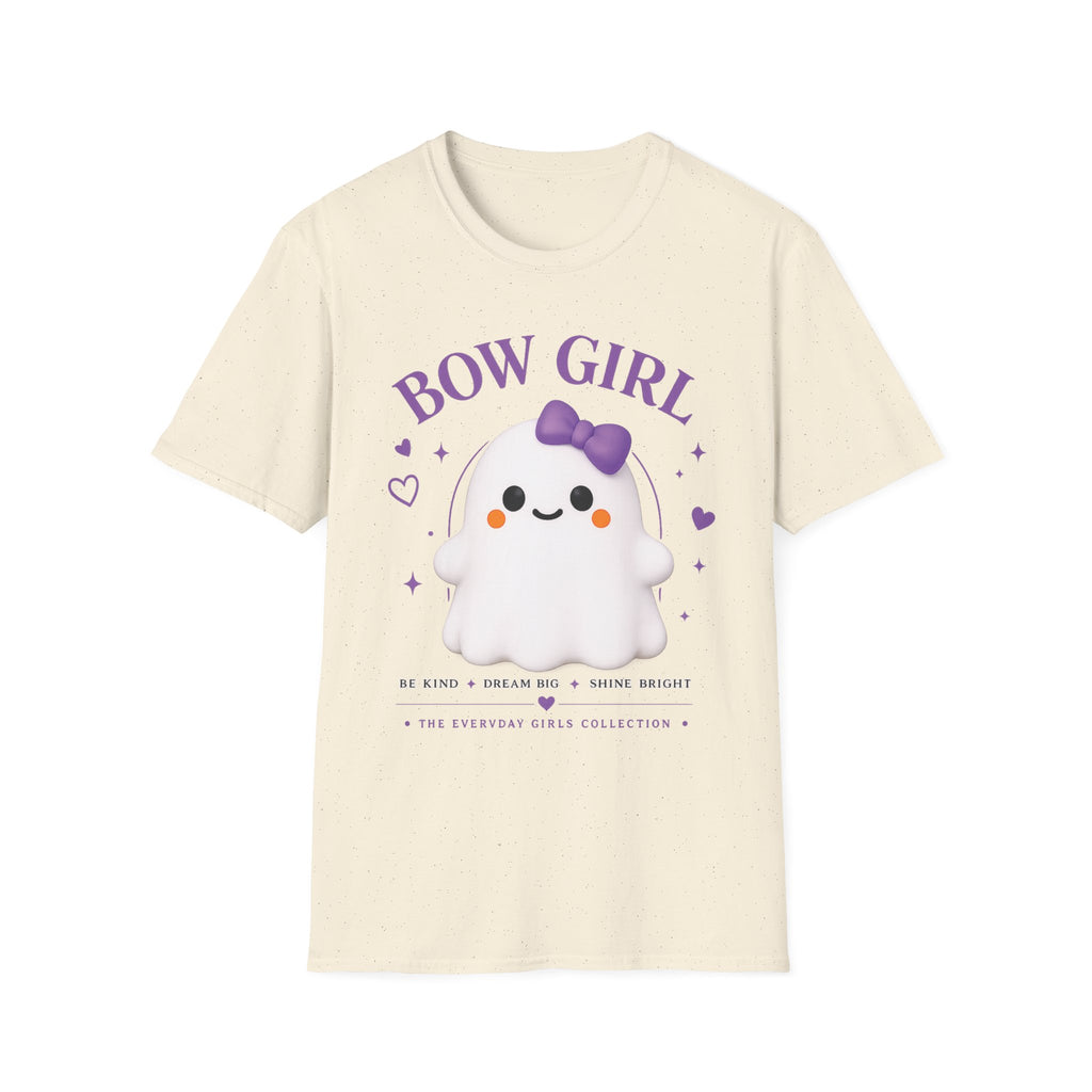 Bow Girl™ Ghost T-Shirt — Cute Kawaii Bow Puppy Tee