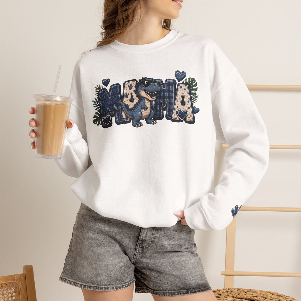 MAMA Crewneck Sweatshirt (personalized) BOY DINO - BECKETT