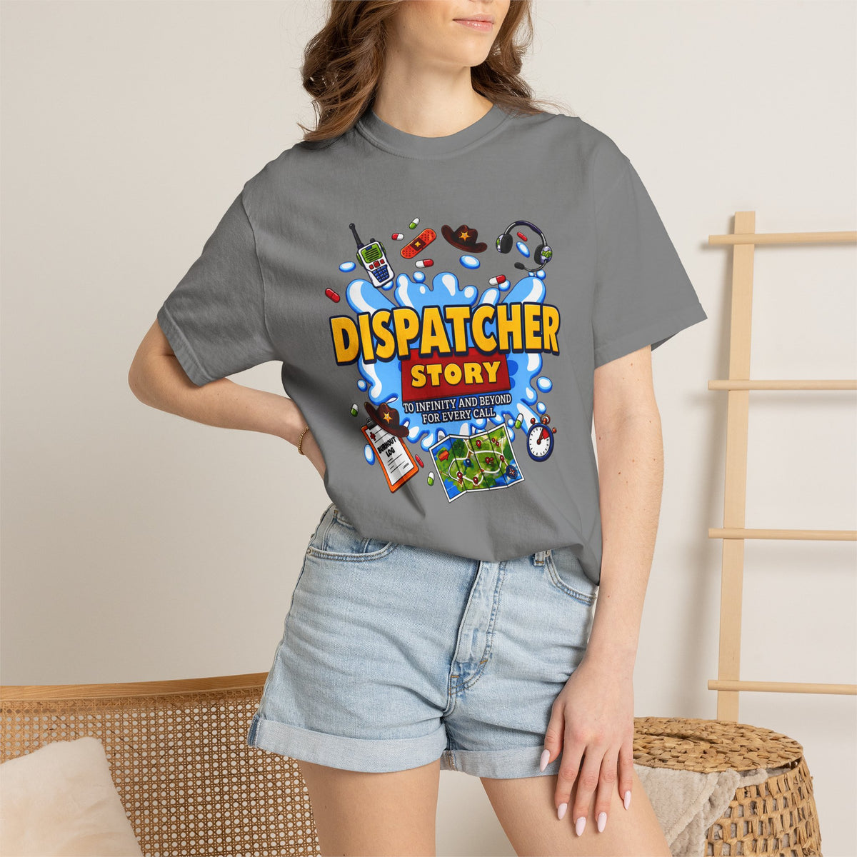 Dispatcher Story TShirt 911 Dispatcher Rescue Radio Call Center Tee