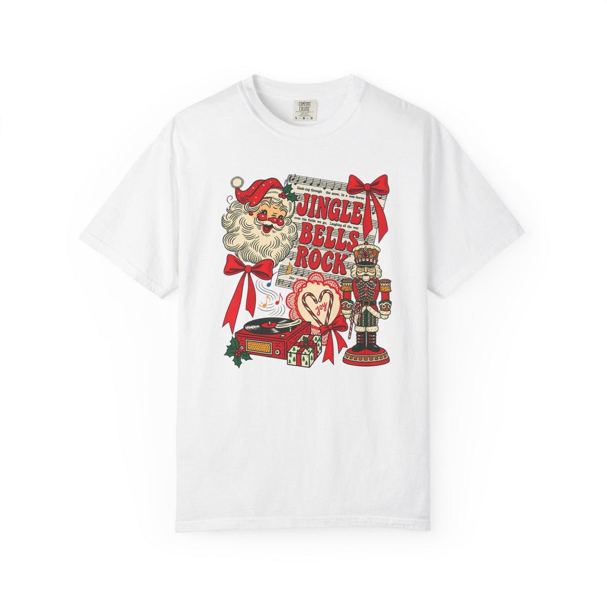 Jingle Bells Rock Christmas T‑Shirt White